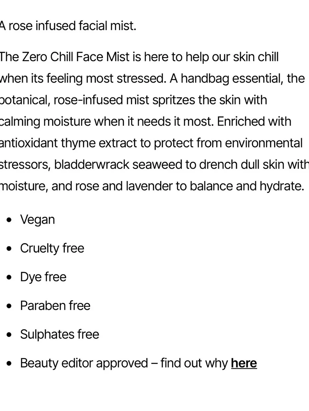 Florence by mills Zero Chill Vegan Face Mist Rose Infused Face Spray Bundle NEW